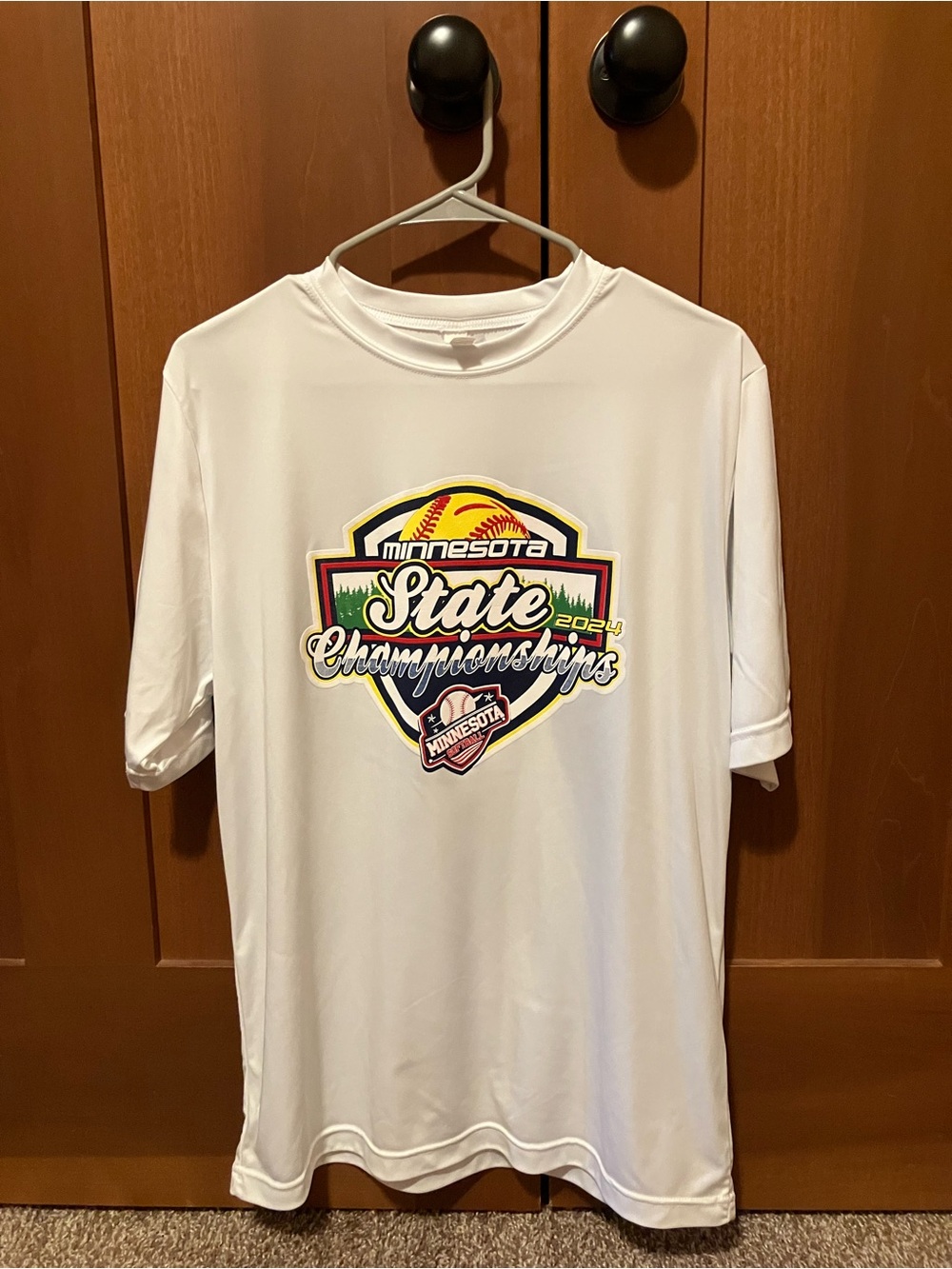 Minnesota State Championships 2024 White Graphic Dri-Fit Tee OBO
